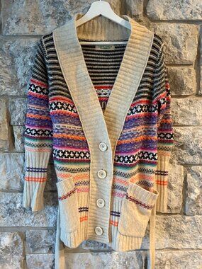 Colorful Cardigan purchased in Japan - Size: M